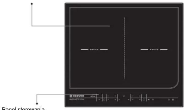 HOOVER HESD4 WIFI - Schemat plyty indukcyjnej - 1