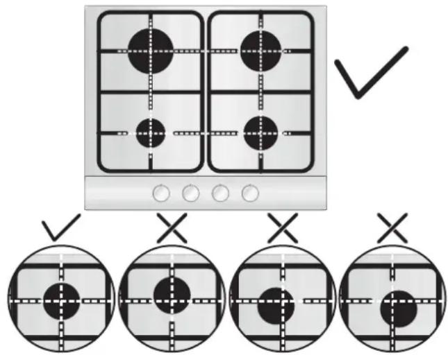 HOOVER HHG75WMX - USE OF HOB - USER INSTRUCTIONS - 1