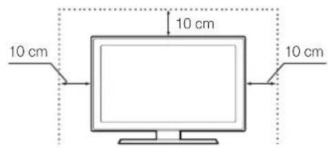 SAMSUNG UE40H6500AL - Providing Proper Ventilation for Your TV - 1