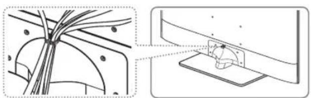 SAMSUNG UE40H6500AL - Arrange the cables using the Cable Holder - 1