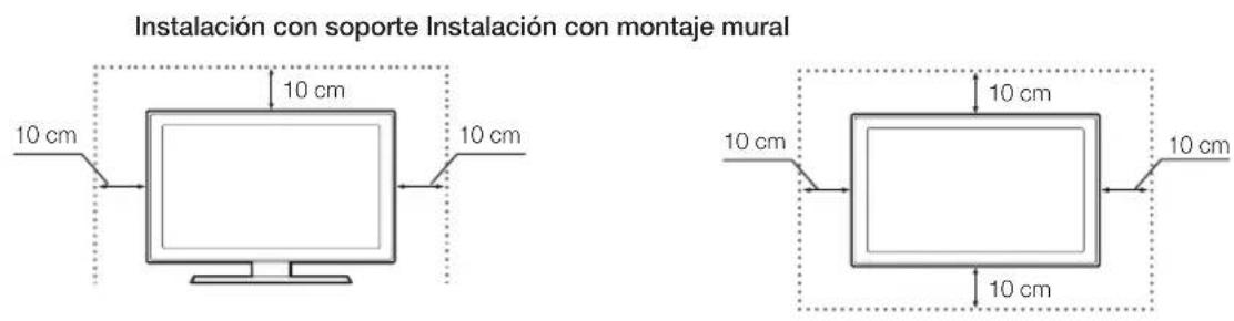 SAMSUNG UE40H6500AL - Ventilación adequada del televisor - 1