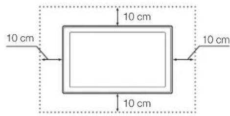 SAMSUNG UE40H6500AL - Providing Proper Ventilation for Your TV - 2