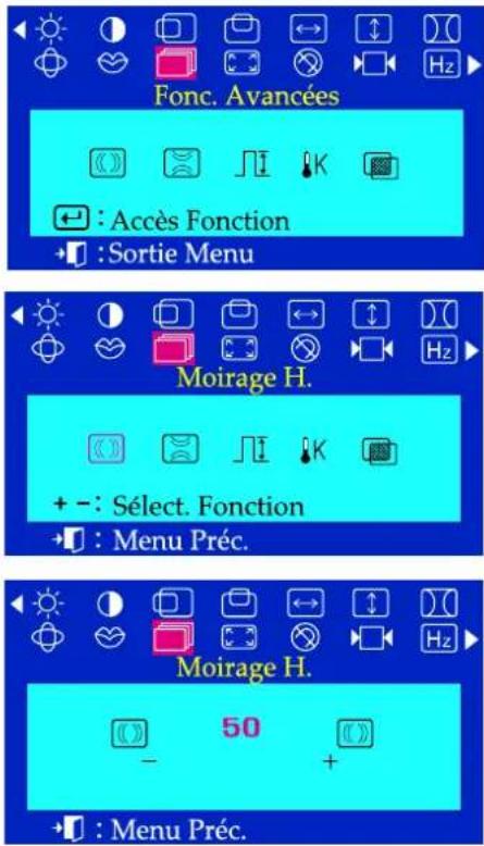 SAMSUNG SyncMaster 755DFX - Menu Comment ajuster. - 1