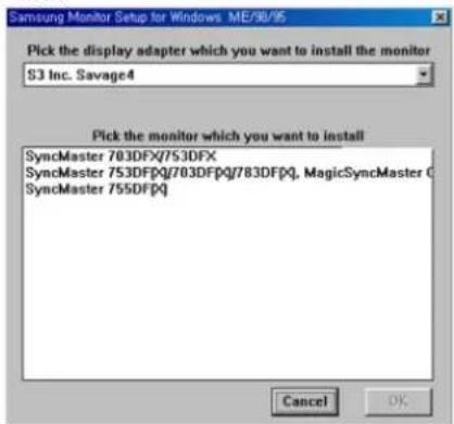 SAMSUNG SyncMaster 755DFX - Windows ME/98/95 - 2