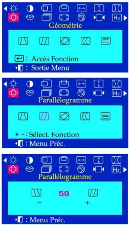SAMSUNG SyncMaster 755DFX - Menu Comment ajuster. - 1