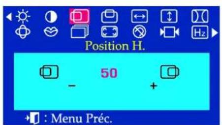 SAMSUNG SyncMaster 755DFX - Menu Comment ajuster. - 2
