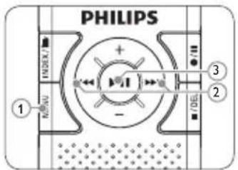 PHILIPS Voice Tracer LFH0620 - Personnelisation des réglages - 1