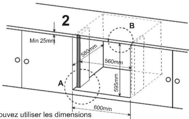 VALBERG FMVA56B MK2 - Tailles des placards coupés - 2
