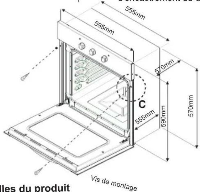 SAMANA SAM FM 56C NVT - Tailles des placards coupés - 2