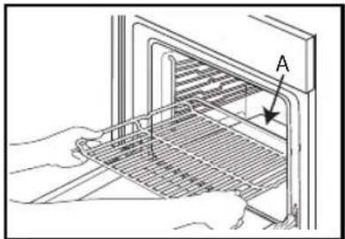 INDESIT IFV 221 IX - INSERTION DE GRILLES ET AUTRES ACCESSOIRES A L'INTÉRIEUR DU FOUR - 1