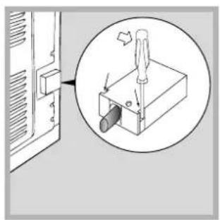 INDESIT HIN 550 (BK) - Fitting the power supply cable - 1