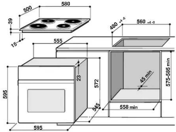 INDESIT HIN 550 (BK) - Inbouw - 1