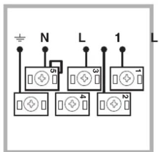 INDESIT HIM 506 EK.A (WH)2 - Anschluss des Netzkabels - 2