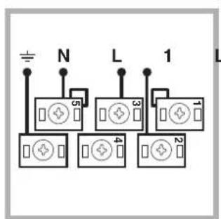INDESIT HIM 506 EK.A (WH)2 - Montage du cable d'alimentation - 5