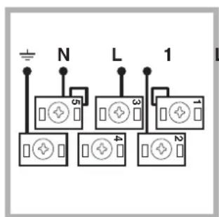 INDESIT HIM 506 EK.A (WH)2 - Anschluss des Netzkabels - 5