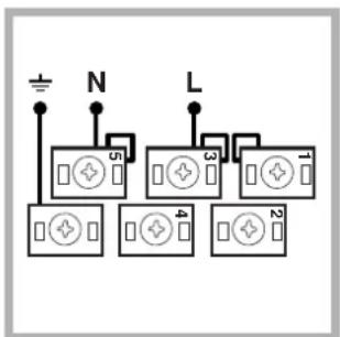 INDESIT HIM 506 EK.A (WH)2 - Anschluss des Netzkabels - 4