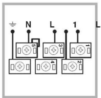 INDESIT HIM 504 K.A IX2 - Anschluss des Netzkabels - 2