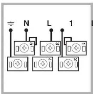 INDESIT HIM 504 K.A IX2 - Montaje del cable de alimentacion electrica - 5