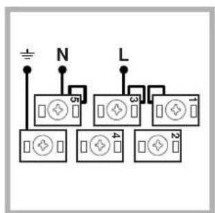 INDESIT HIM 504 K.A IX2 - Montaje del cable de alimentacion electrica - 4