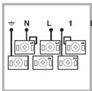 INDESIT HIM 504 K.A IX2 - Anschluss des Netzkabels - 5