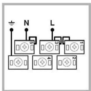 INDESIT HIM 504 K.A IX2 - Anschluss des Netzkabels - 4