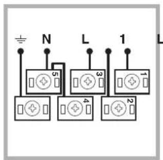 INDESIT HIM 50 K.A IX - Montaje del cable de alimentacion electrica - 2