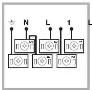 INDESIT HIM 50 K.A IX - Anschluss des Netzkabels - 2