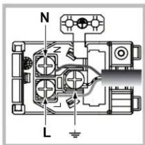 INDESIT FIMS 53 J KC.A IX - Fitting the power supply cable - 2
