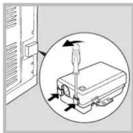 INDESIT FIM 53 K 0 (WH) S - Fitting the power supply cable - 1