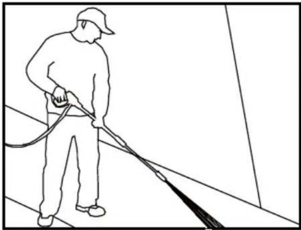 HYUNDAI HNHP2565SPA - ANGLE PAR RAPPORT À LA SURFACE À NETTOYER - 1