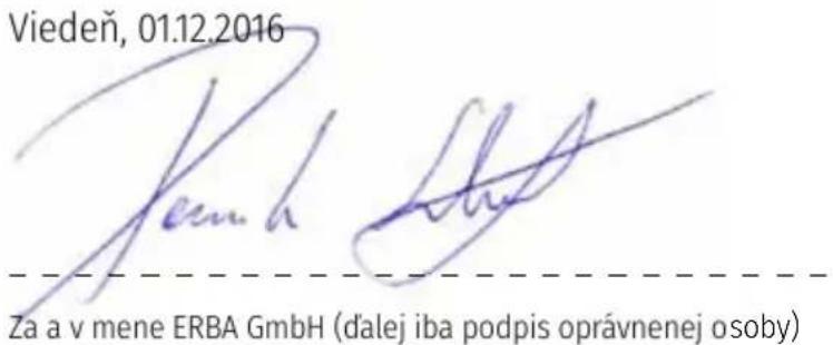 Erba 17015 - VYHLÁSENIE O ZHODE - 1