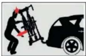 Eufab Luke - Basculement du porte-vélos - 3