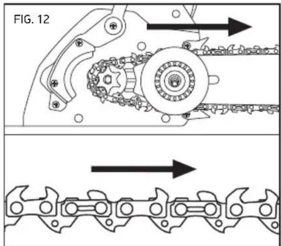 OREGON SCIENTIFIC CS1500091 - Assembling the Guide Bar and Saw Chain - 6