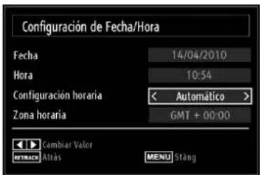 CONTINENTAL EDISON 81HD905V - Confi guración de Fecha/Hora - 1