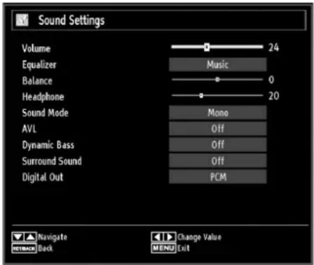 CONTINENTAL EDISON 81HD905V - Configuring Sound Settings - 1