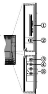 CONTINENTAL EDISON 81HD905V - Vista de las conexiones - Conectores Laterales - 1