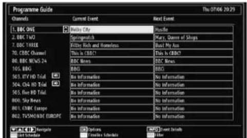 CONTINENTAL EDISON 81HD905V - Viewing Electronic Programme Guide (EPG) - 1