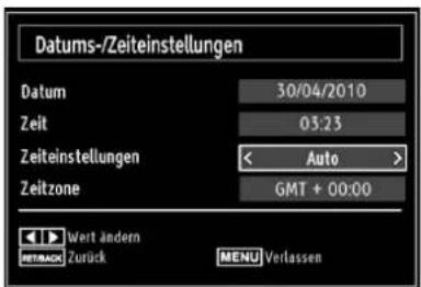 CONTINENTAL EDISON 81HD905V - Einstellen von Datum und Uhrzeit - 1