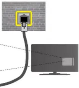 CONTINENTAL EDISON CELED32S0716B3 - Um die Einstellungen für eine drahtgebundene Verbindung zu konfigurieren, gehen Sieitte zum Abschnitt Netzwerk-/Interneteinstellungen im System>Einstellungenmenü. - 1