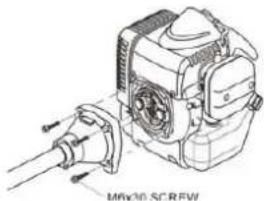 Francepower KDC 47 - Assemblage du moteur avec le tube pour les KDC 27/35 et KDG 27/35/45/53 - 1