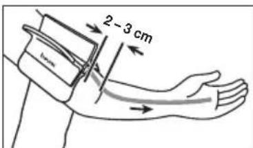 BEURER BM 51 easyClip - Colocacion del brazalete - 2