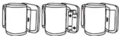 BEURER BC 54 - Inserting the batteries - 1