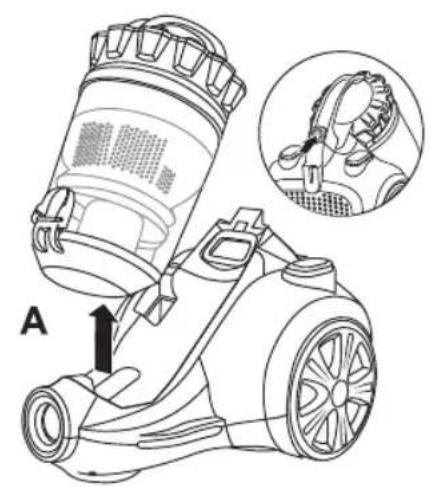 BESTRON AMC1000G - NETTOYAGE ET ENTRETIEN - Vidange du collecteur de poussière - 1