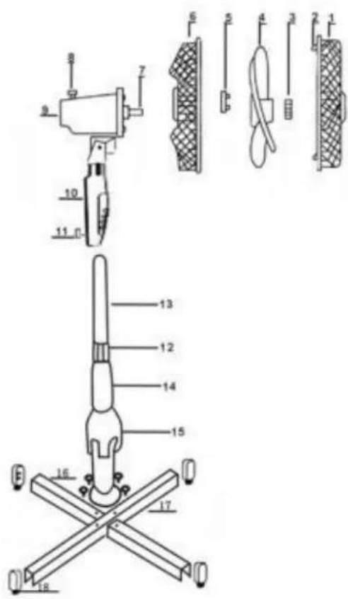 Cresta CFS610 - ONDERDELEN OVERZICHT - 1