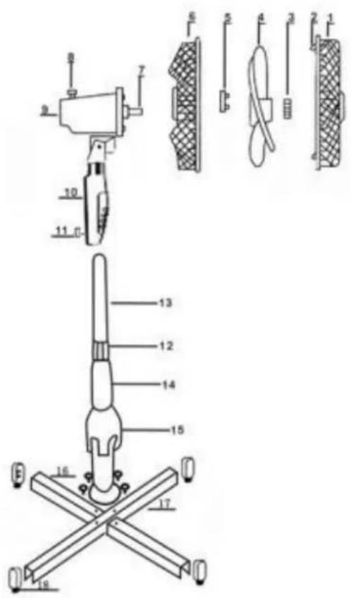 Cresta CFS610 - LIST Des PIECES - 1