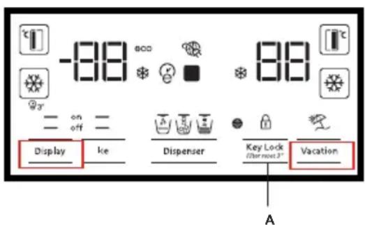 BEKO GNO163040X - Activation de l'avertisseur pour le remplacement du filtré à eau (Pour les produits connectés aux conduites d'eau et équipés d'un filtré) - 1