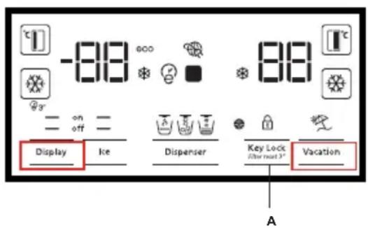 BEKO GNO163040X - Aktivierung des Warnsignals zum Auswechseln des Wasserfilters (Bei Produkten, die an das Trinkwassernetz angeschlossen und mit einem Filter ausgerüstet sind) - 1