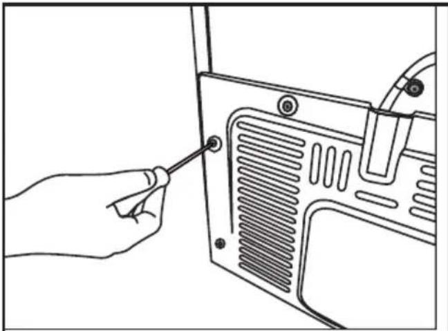 BEKO GNO163040X - Fixation des cales en plastique - 1