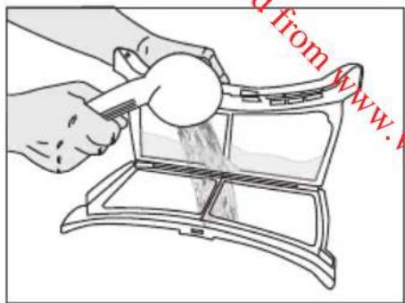 BEKO DS7331 PX0 BX - Nettoyage du filtre à peluche / Surface intérieure de la porte de chargement - 2