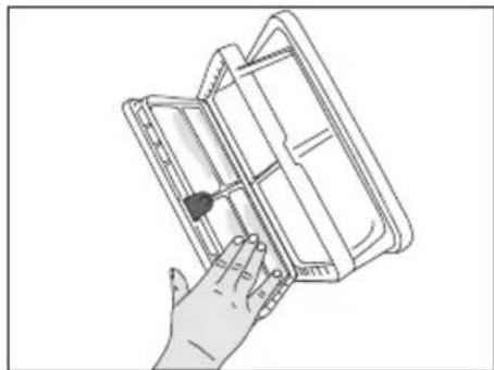 BEKO DS 7432 RXW - Nettoyer le tiroir du filtre - 6